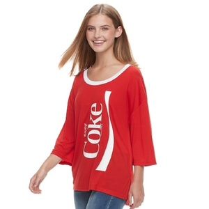Coke Coca-Cola "Enjoy" Drop-Shoulder Graphic Tee